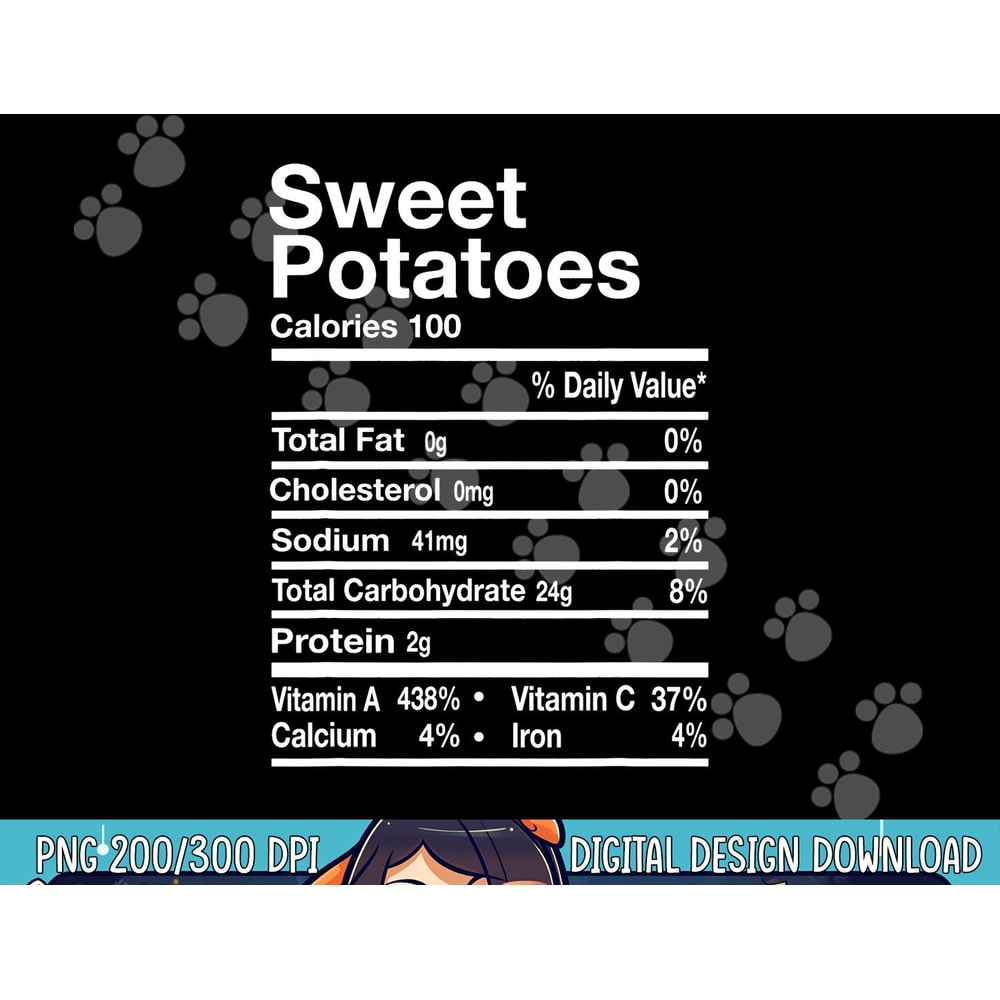 Funny Sweet Potato Nutrition Facts Thanksgiving Costume png, sublimation copy.jpg