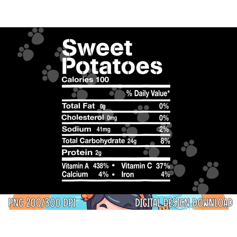 Funny Sweet Potatoes Nutrition Facts Thanksgiving Costume png, sublimation copy.jpg