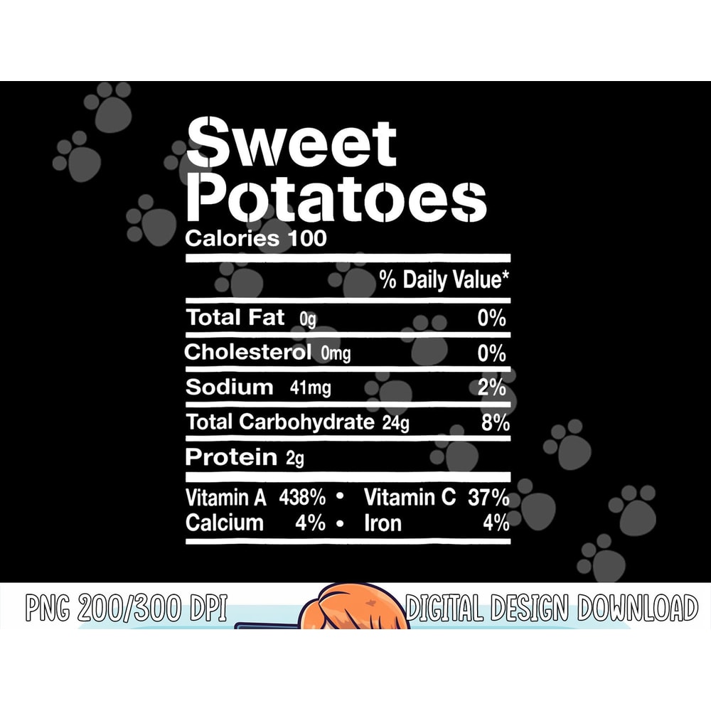 Funny Sweet Potatoes Nutrition Facts Thanksgiving Costume png, sublimation copy.jpg