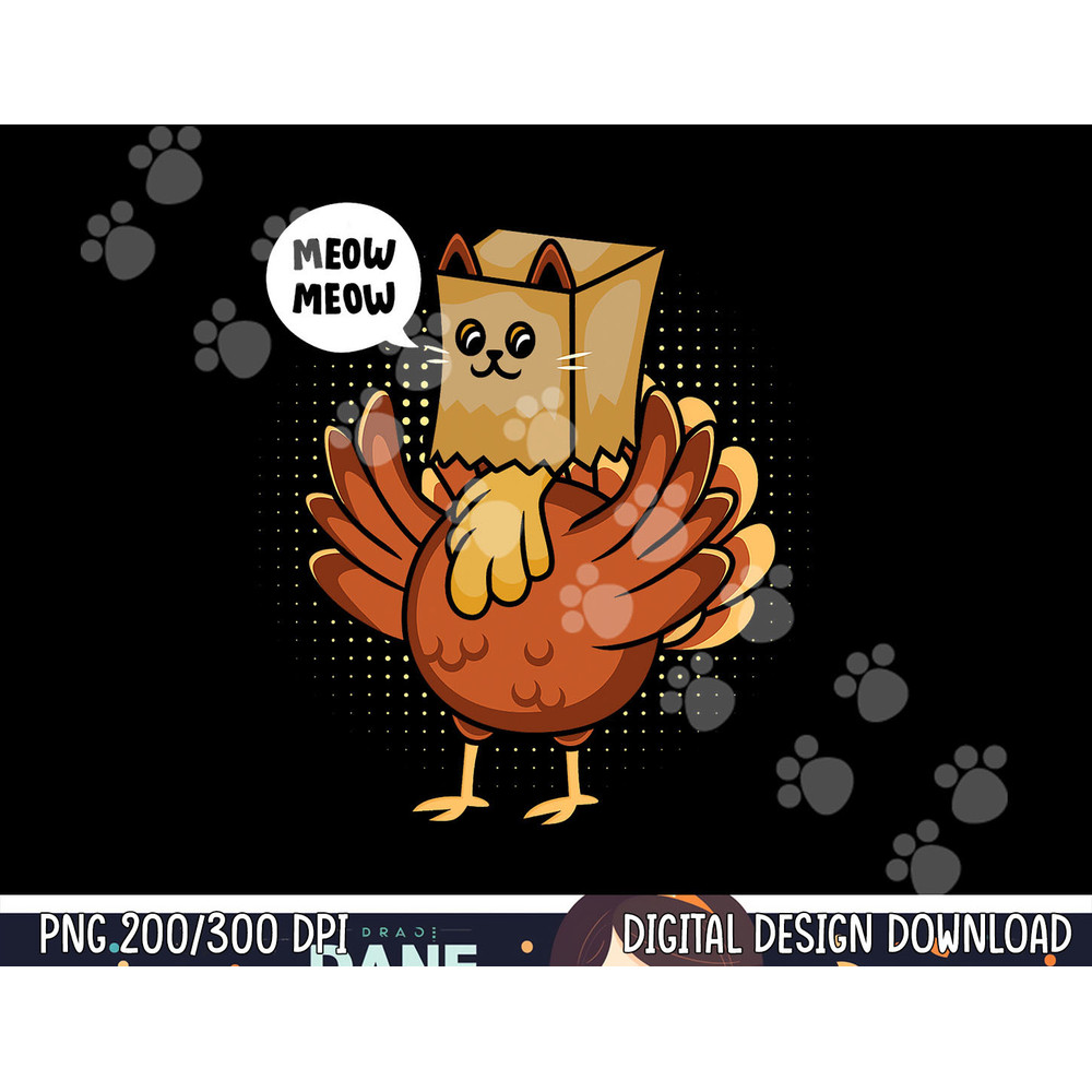 Funny Thanksgiving Day Fake Cat Turkey Meow Animal Farmer png, sublimation copy.jpg