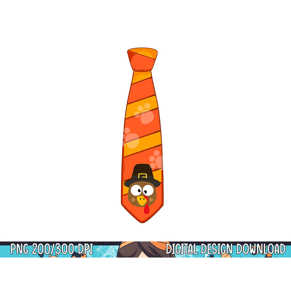 Funny thanksgiving tie with turkey for family dinner png, sublimation copy.jpg