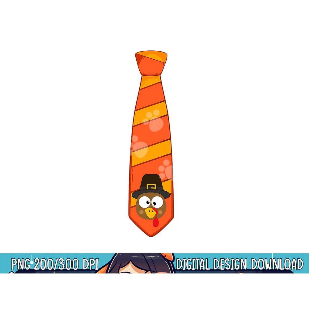 Funny thanksgiving tie with turkey for family dinner png, sublimation copy.jpg