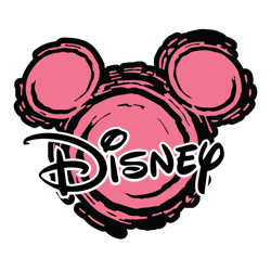 mickey with disney text svg, mickey mouse svg, mickey head logo, mickey minnie, disney logo, instant download