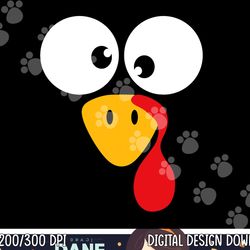 funny turkey face for thanksgiving family costume png, sublimation copy