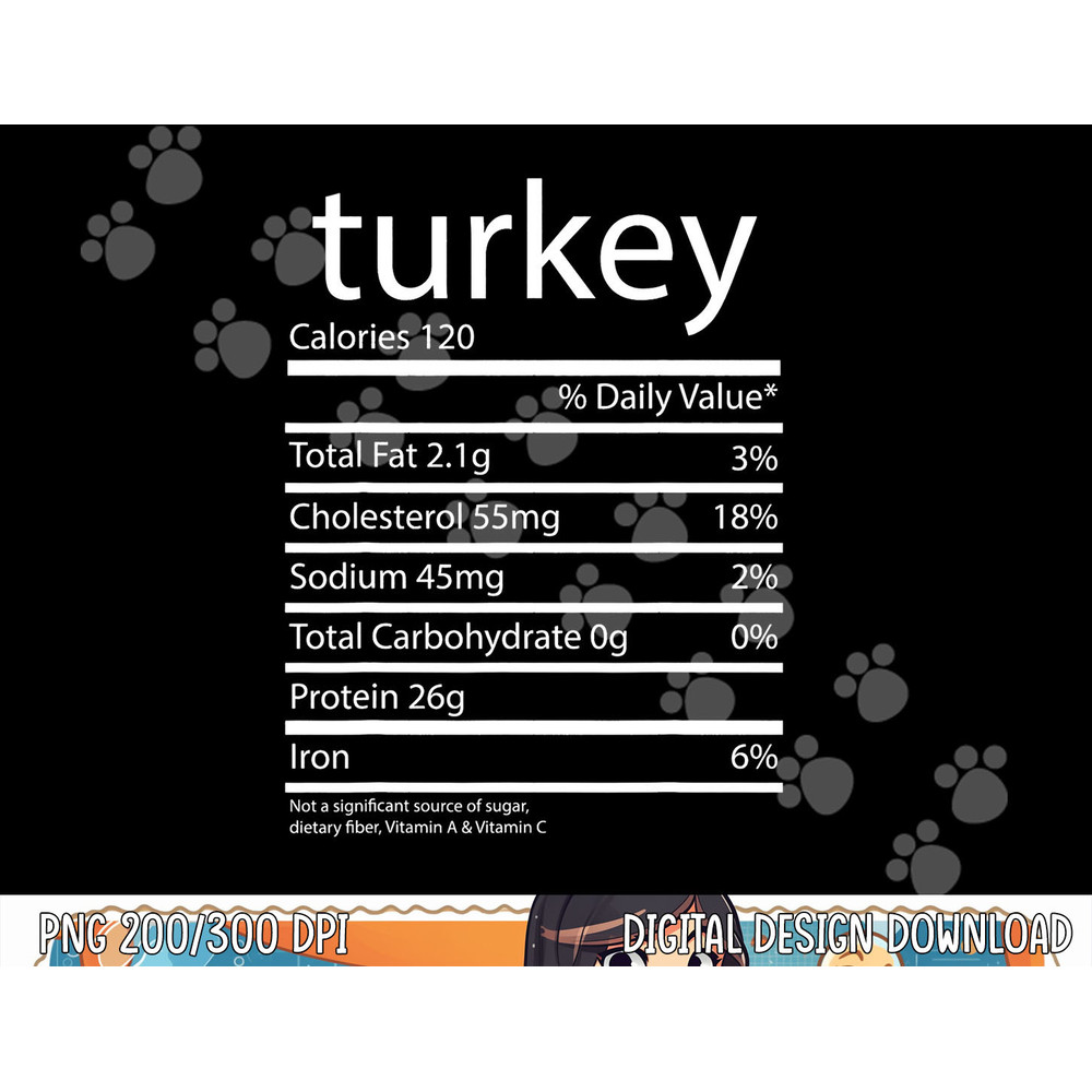 Funny Turkey Family Thanksgiving Nutrition Facts Food Men png, sublimation copy.jpg