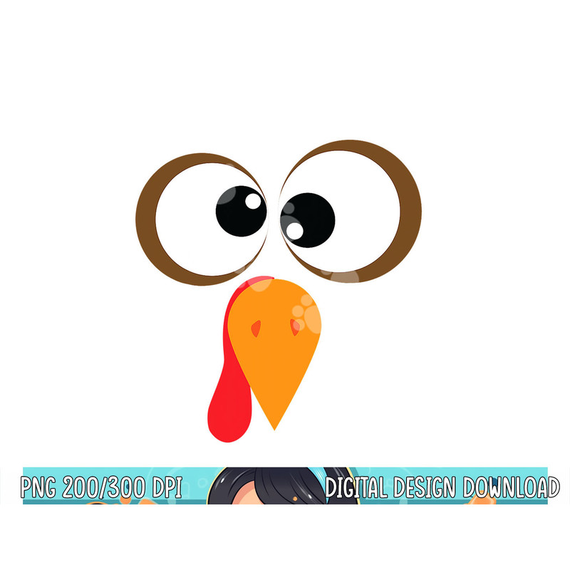 Funny Turkey Family Thanksgiving Turkey Face Friendsgiving png, sublimation copy.jpg