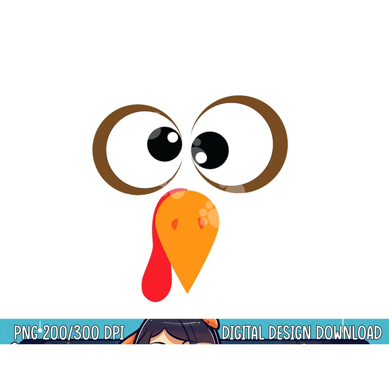 Funny Turkey Family Thanksgiving Turkey Face Friendsgiving png, sublimation copy.jpg