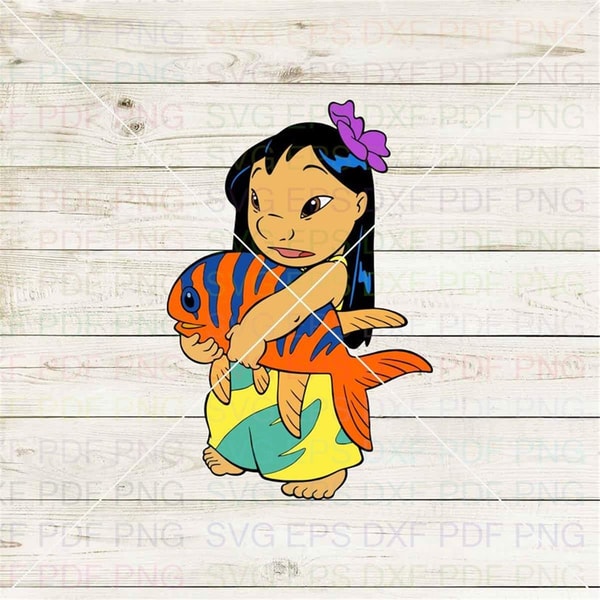 Lilo And Fish Lilo And Stitch 028 Svg Dxf Eps Pdf Png, Cricu - Inspire ...