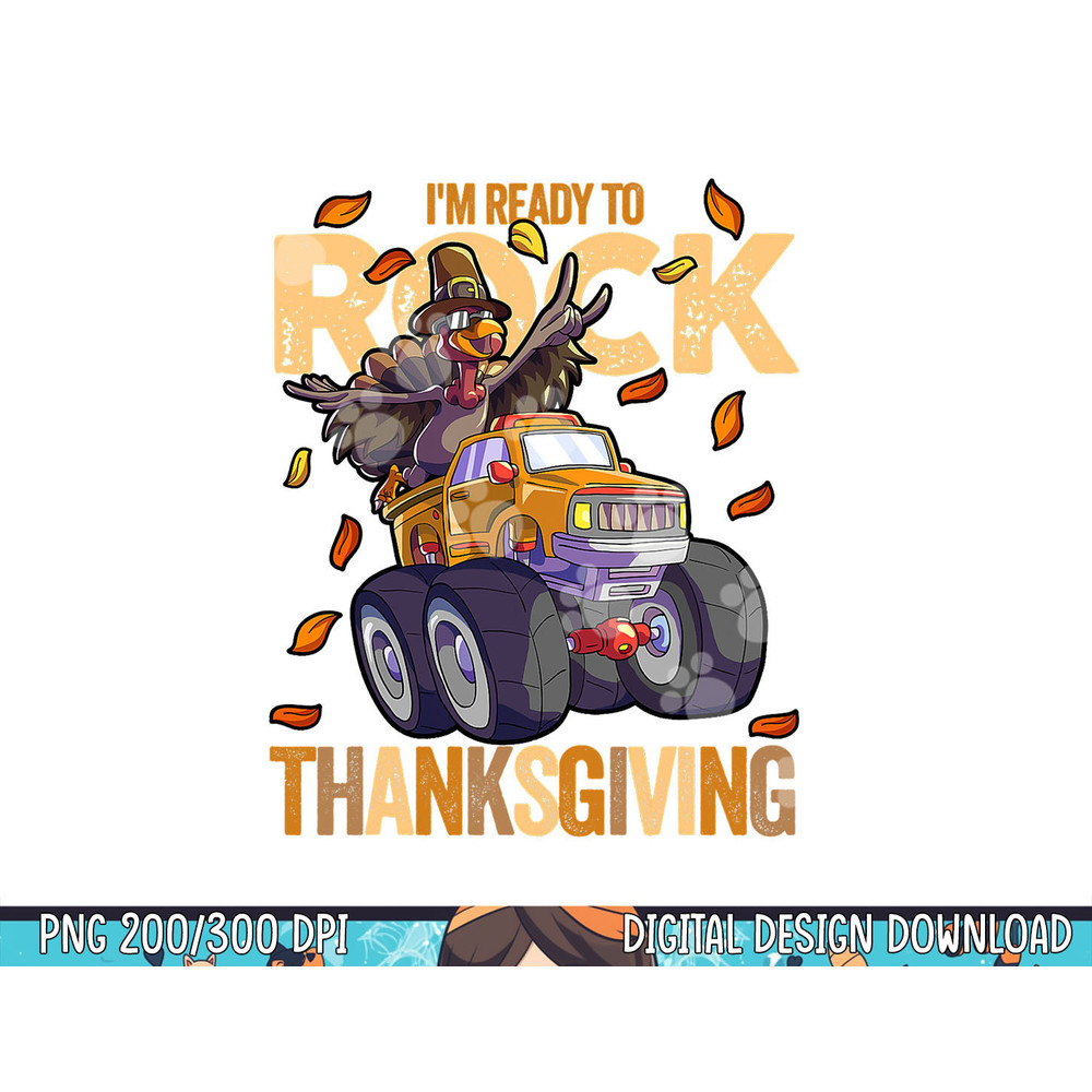 Funny Turkey Monster Truck Thanksgiving Kids Boys Turkey png, sublimation copy.jpg