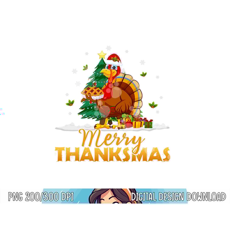 Funny Turkey Santa Merry Thanksmas Christmas Thanksgiving png, sublimation copy.jpg