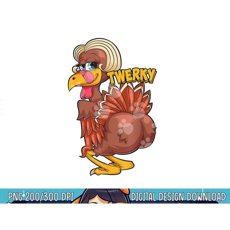 Funny Twerky Dance Cute Love Twerk Dancing Thanksgiving png, sublimation copy.jpg