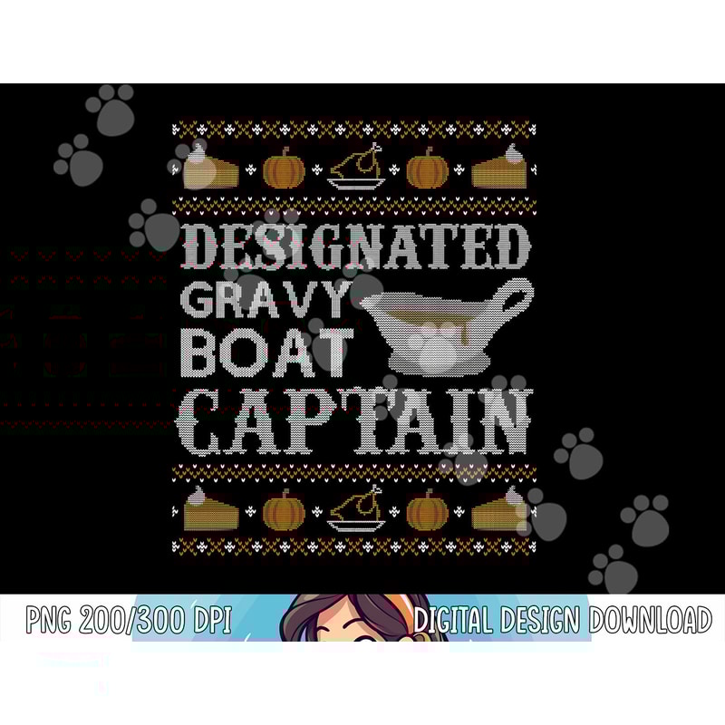 Funny Ugly Thanksgiving Shirt Gravy Boat Captain Tshirt png, sublimation copy.jpg