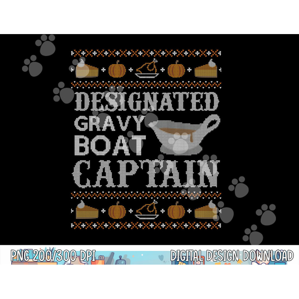 Funny Ugly Thanksgiving Shirt Gravy Boat Captain Tshirt png, sublimation copy.jpg