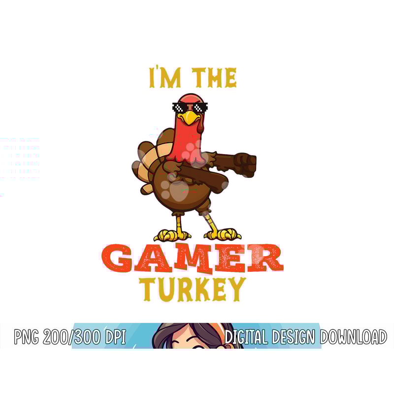Gamer Turkey Matching Family Group Thanksgiving Gifts png, sublimation copy.jpg