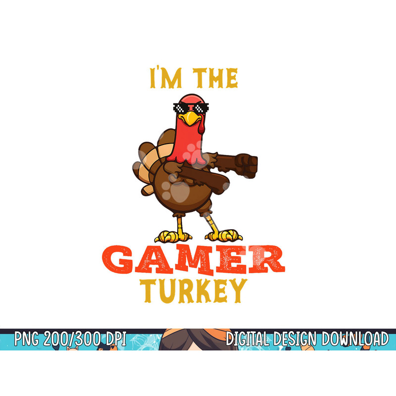 Gamer Turkey Matching Family Group Thanksgiving Gifts png, sublimation copy.jpg