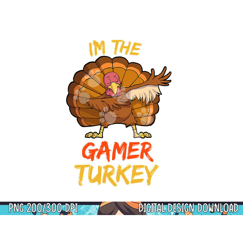 Gamer Turkey Matching Family Group Thanksgiving Party Pajama png, sublimation copy.jpg