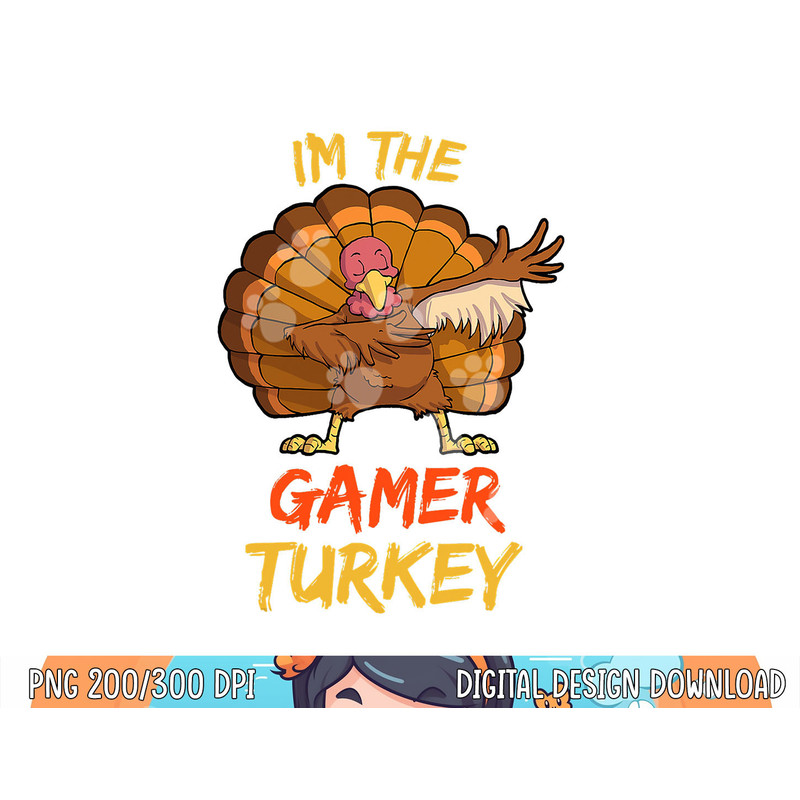 Gamer Turkey Matching Family Group Thanksgiving Party Pajama png, sublimation copy.jpg