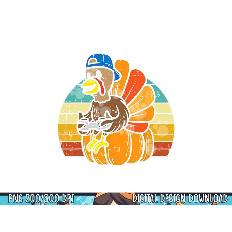 Gamer Turkey Pumpkin Retro Boys Thanksgiving Video Games Men png, sublimation copy.jpg