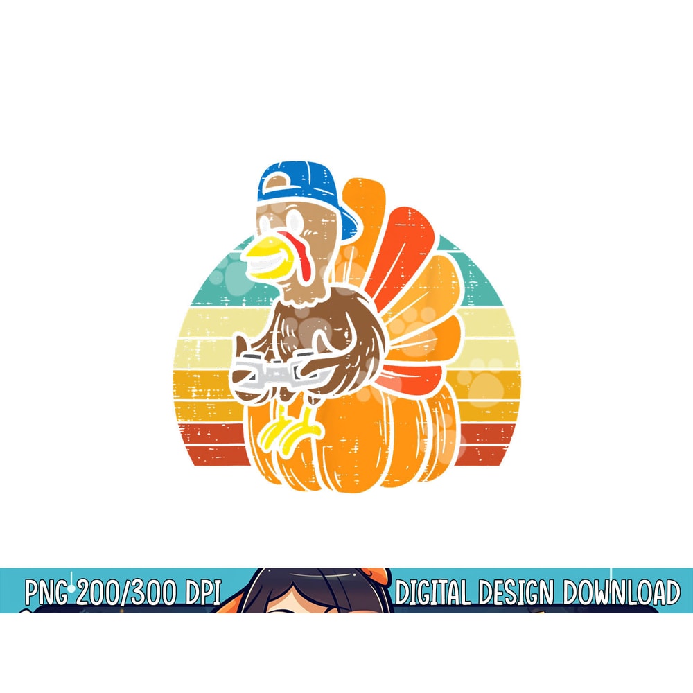 Gamer Turkey Pumpkin Retro Boys Thanksgiving Video Games Men png, sublimation copy.jpg