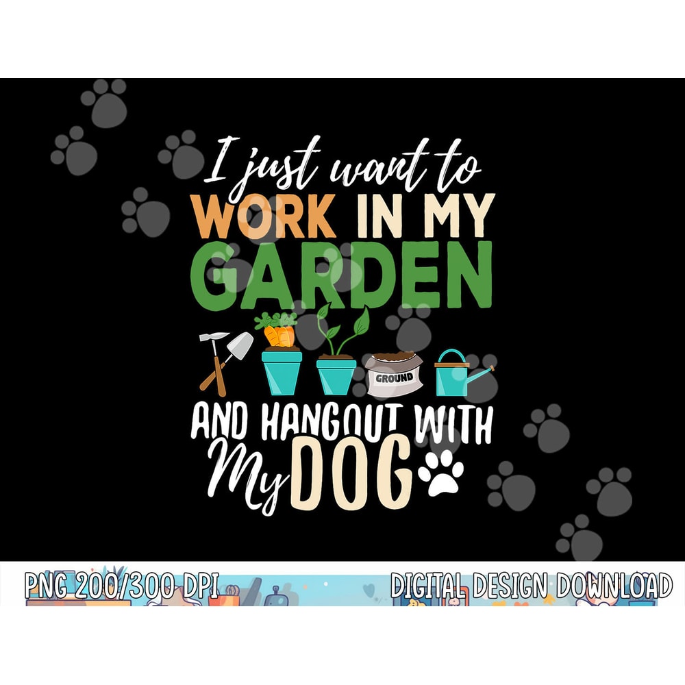 Gardening png, sublimation Dog Lover Gardener Garden Pet Gift Plants copy.jpg