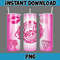 Barbie theme design 20 oz Skinny Tumbler Sublimation Design, Instant Digital Download (3).jpg