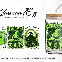 Horror Character Tumbler Wrap, 16oz Can Glass Wrap, Cartoon Can Glass, Spooky Vibes Can Glass, Halloween Png, Sublimatio