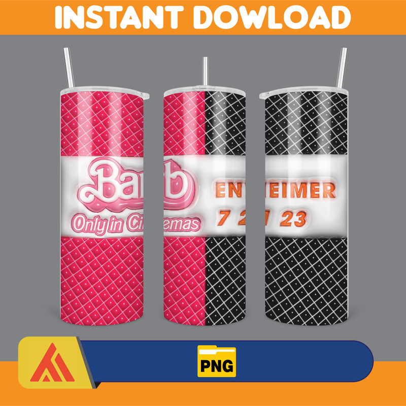Come On Barbie Let's Go Party Inflated Tumbler Wrap PNG, Barbi Inflated Tumbler PNG, Barbi Doll Skinny Tumbler PNG (1).jpg