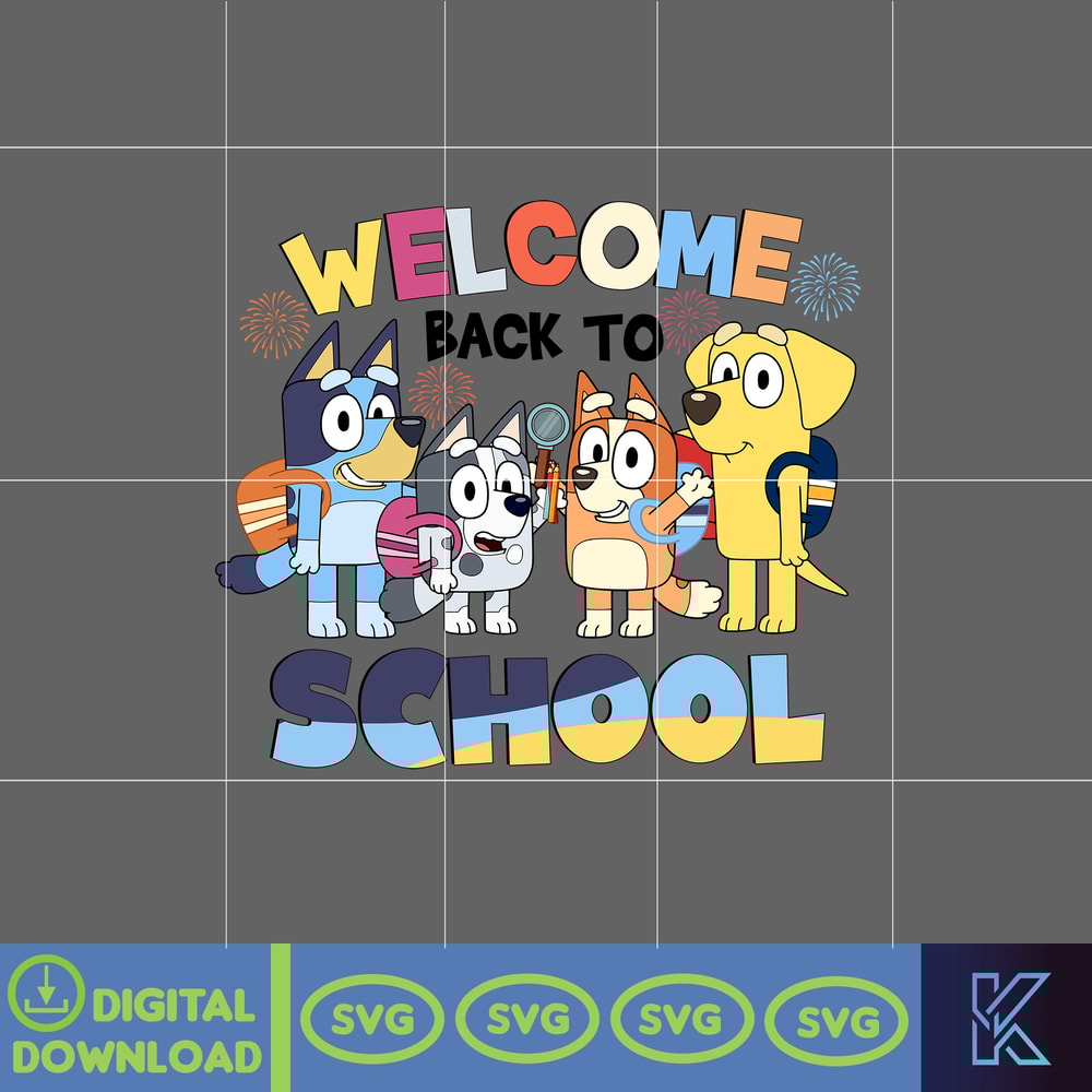 Bluey Back To School Png, Bluey First Day Of School Png, Bluey School Grade Png, Bluey Dog School Png, Bluey And Bingo School (1).jpg