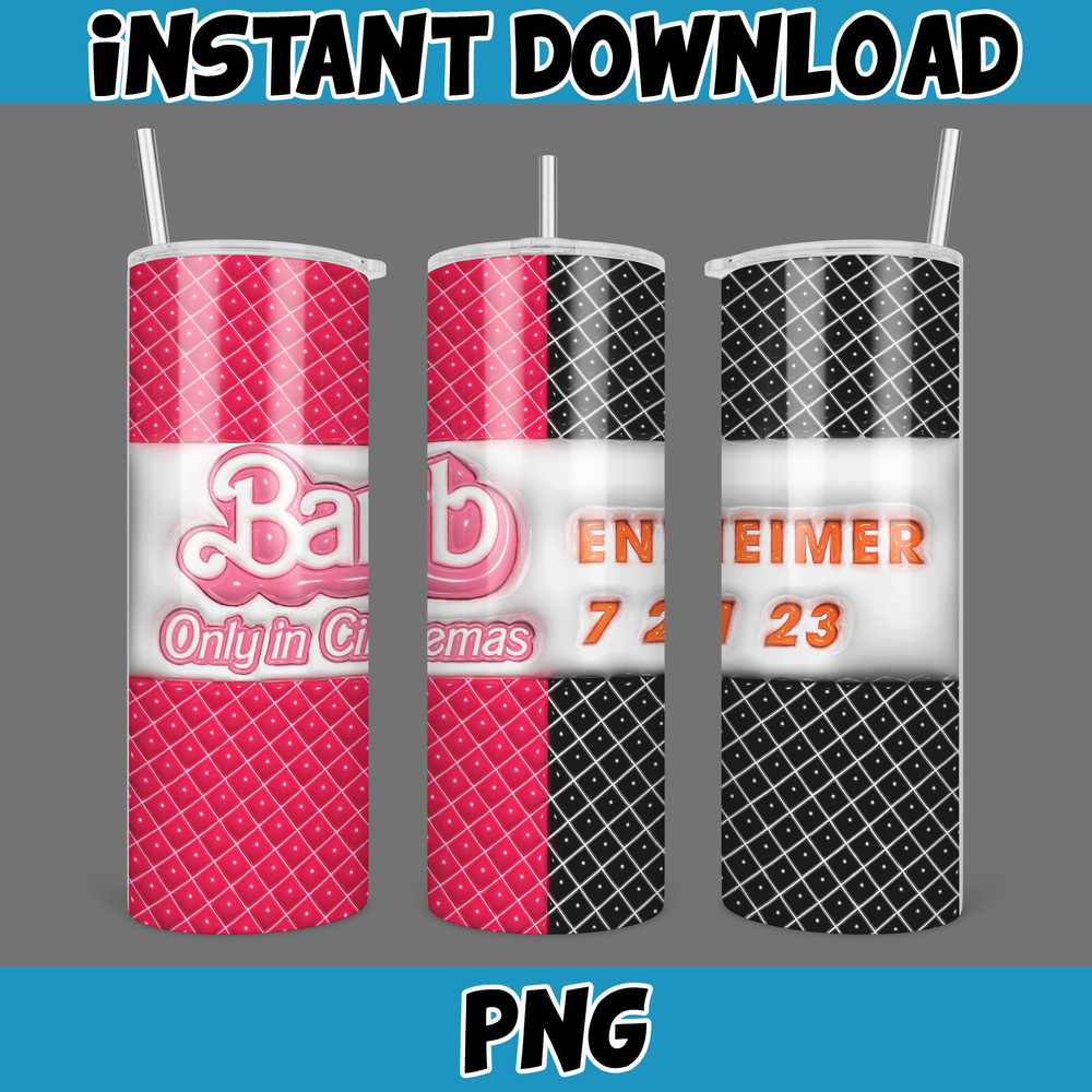 Come On Barbie Let's Go Party Inflated Tumbler Wrap PNG, Barbi Inflated Tumbler PNG, Barbi Doll Skinny Tumbler PNG (1).jpg