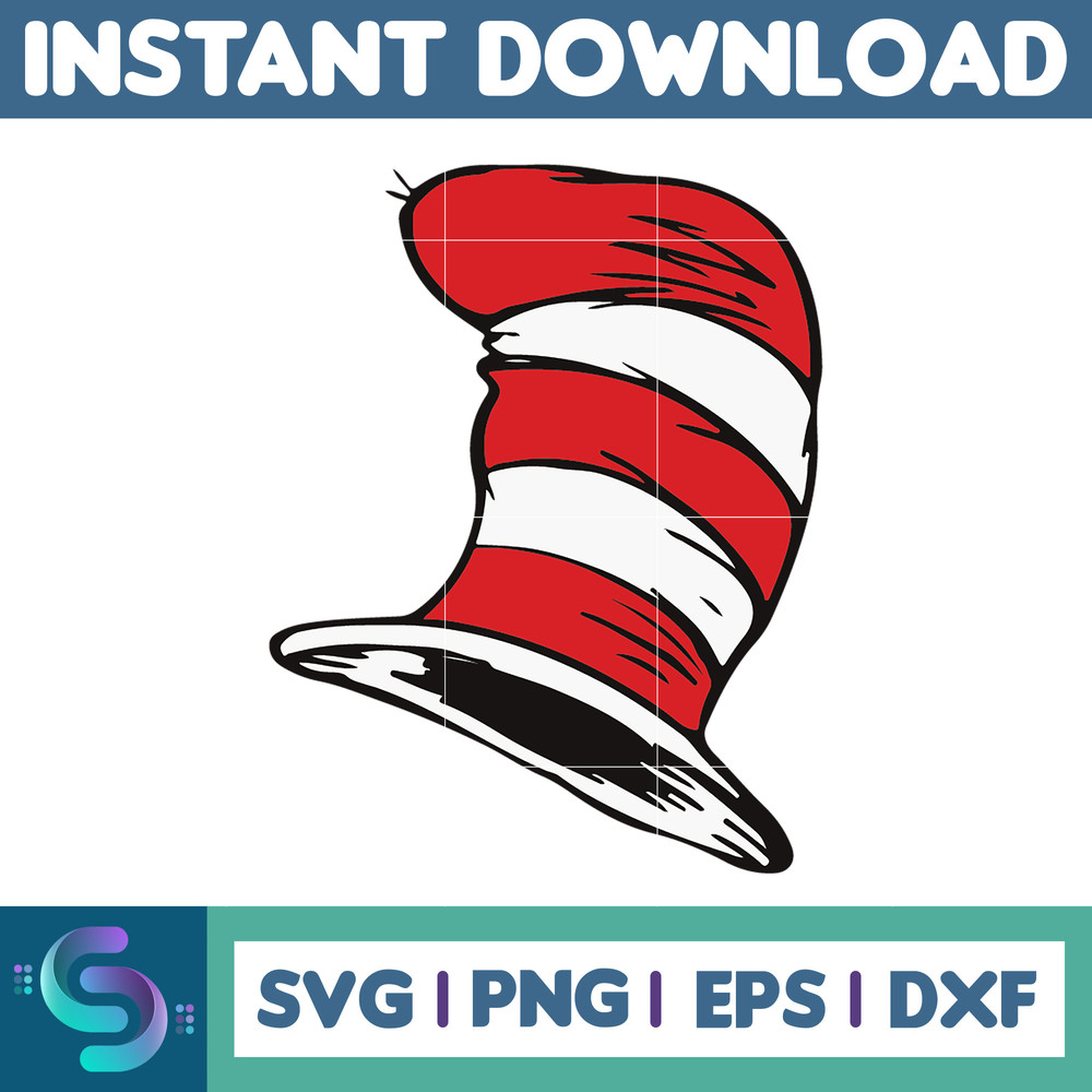 Dr.Suess Svg, Dxf, Png, Dr.Suess book Png, Dr. Suess Png, Sublimation, Cat in the Hat cricut, Instant Download (71).jpg