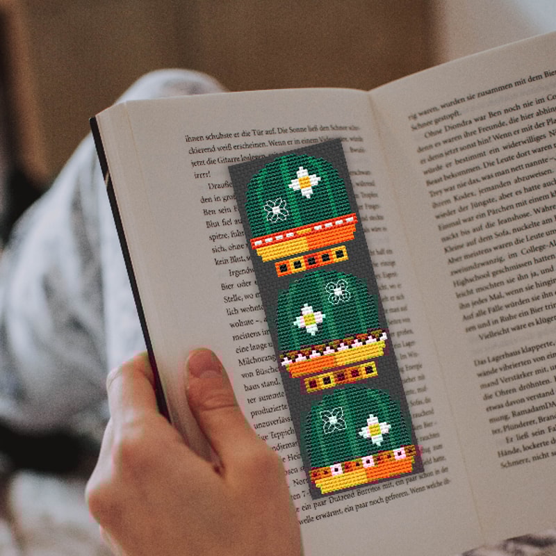 cross stitch bookmark pattern digital