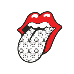 rolling lips gucci patternsvg, fashion brand svg, gucci logo svgbrand logo svg, logo svg, fashion brand svg, beer brand