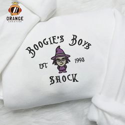 Shock Boogies Boys Embroidered Crewneck, Shock Sweatshirt, Nightmare before Christmas Embroidered Hoodie,Unisex Tshirt