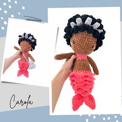 Carola and her Octopus, Mermaid Crochet Pattern, Plushie Mermaid, Plushie Octopus, Octopus Bag, Pattern Only
