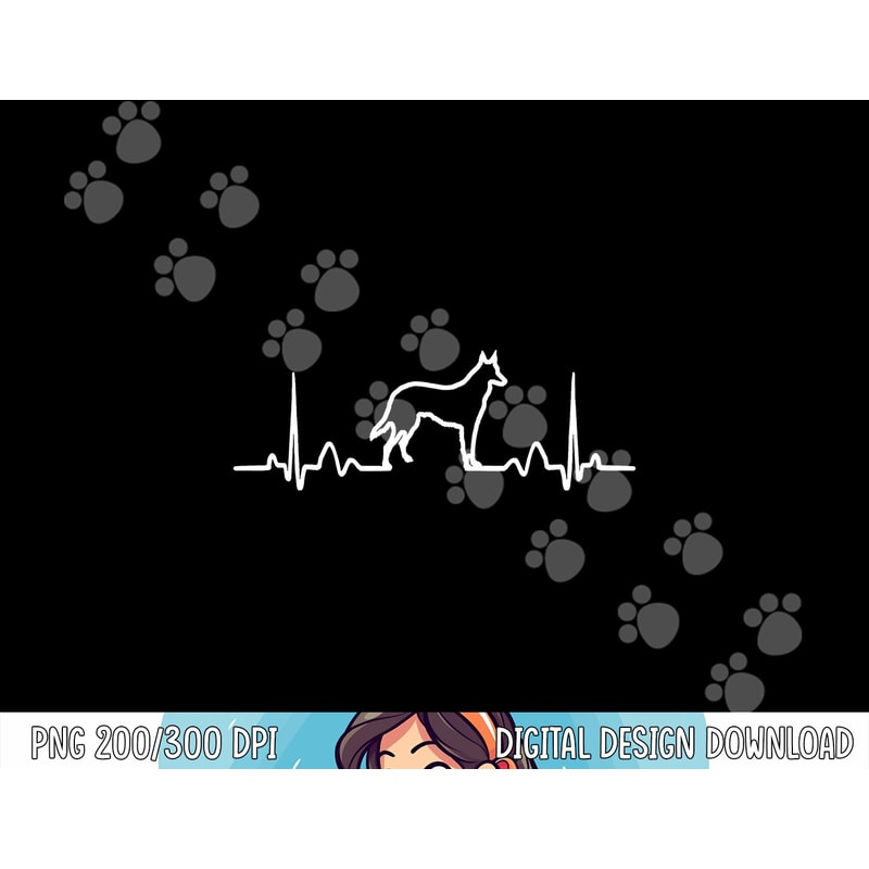German Shepherd Dog Heartbeat Funny Dog Gift Tee Shirt png, sublimation copy.jpg