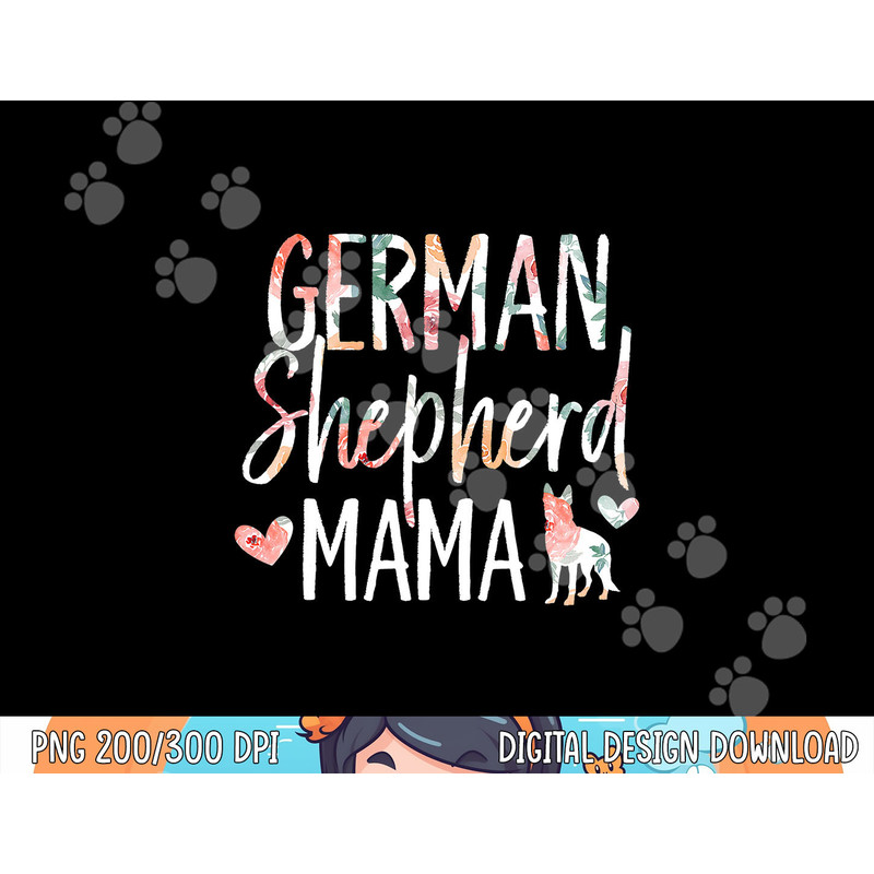 German Shepherd Mama Dog Lover for Mom Owner  png, sublimation copy.jpg
