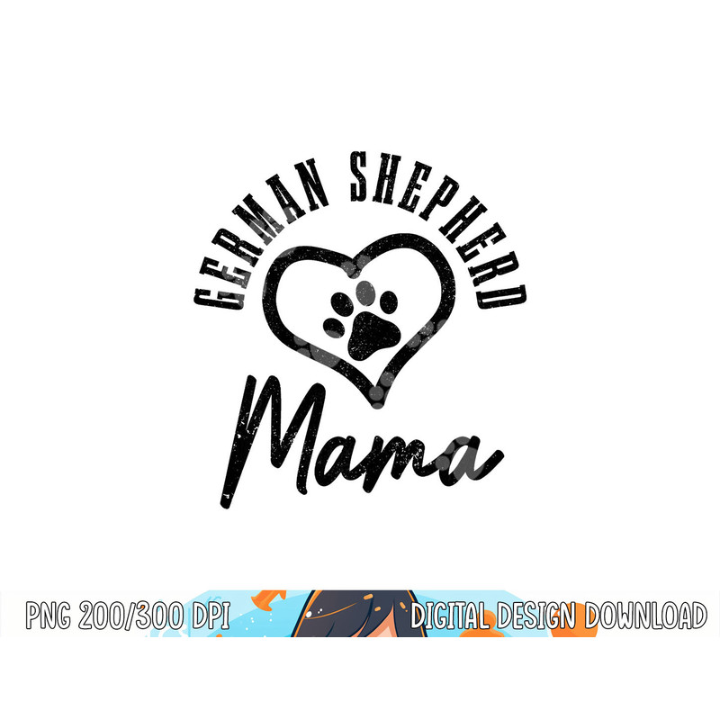 German Shepherd Mama Heart Dog Paw German Shepherd Mom  png, sublimation copy.jpg
