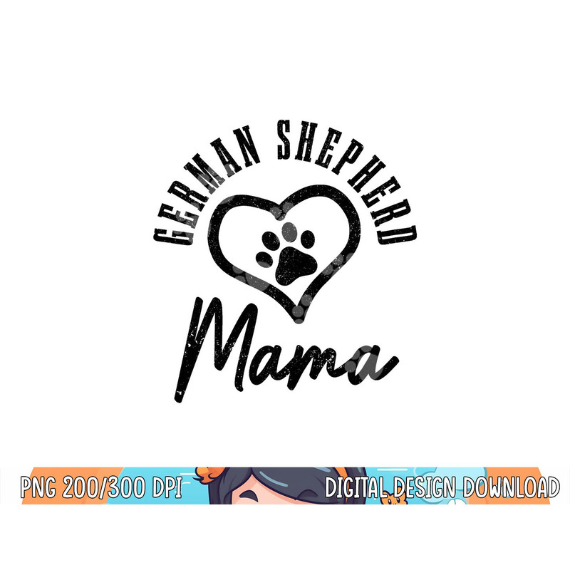 German Shepherd Mama Heart Dog Paw German Shepherd Mom  png, sublimation copy.jpg