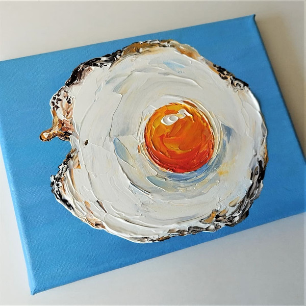 Fried-egg-food-acrylic-painting-on-canvas-kitchen-wall-decor.jpg