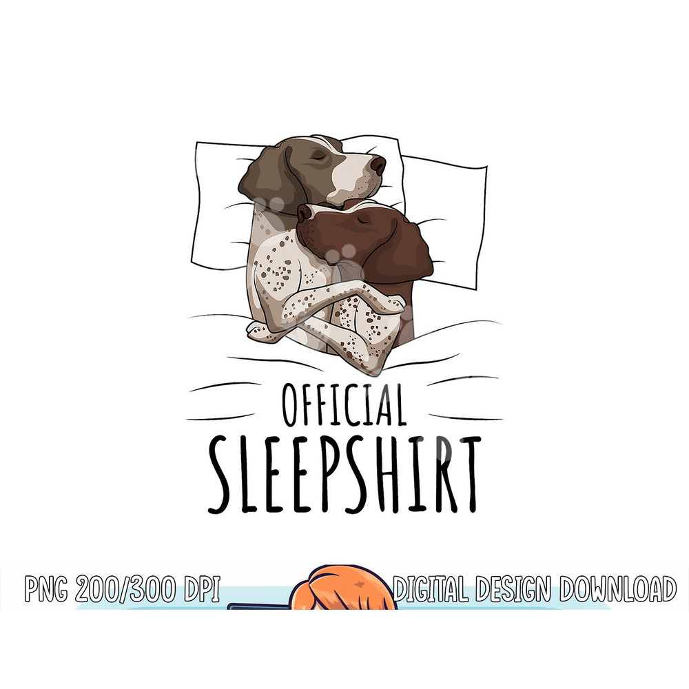 German Shorthaired Pointer GSP Dog Official Sleepshirt png, sublimation copy.jpg