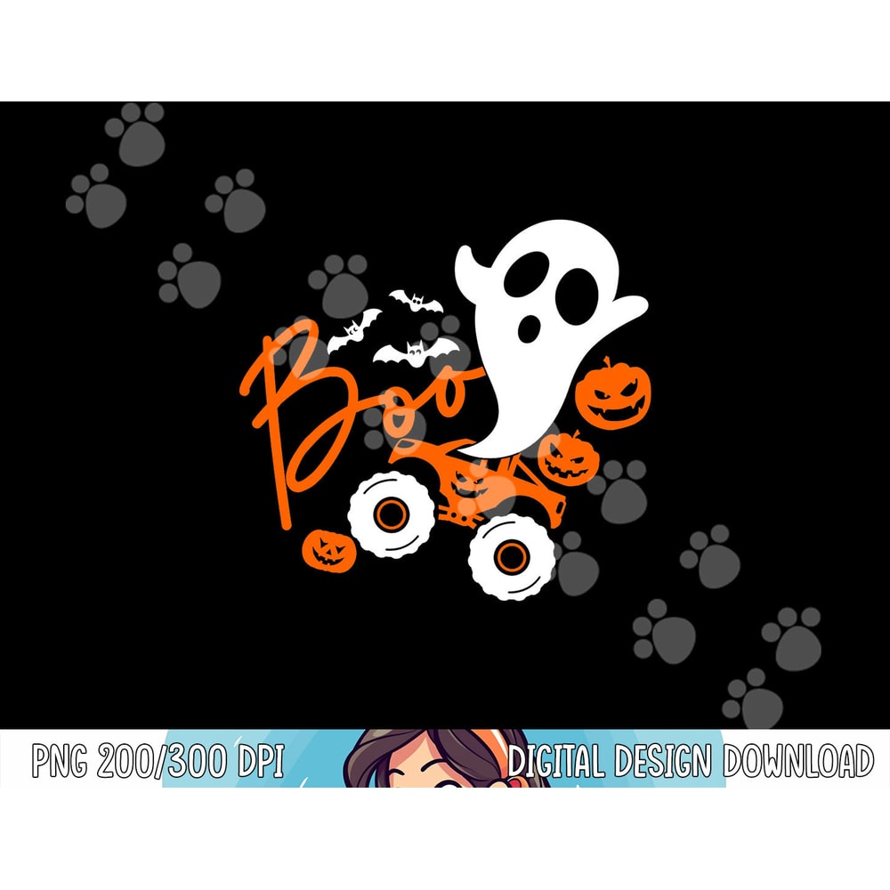 Ghost rider truck Monster Halloween pumpkin png, sublimation copy.jpg