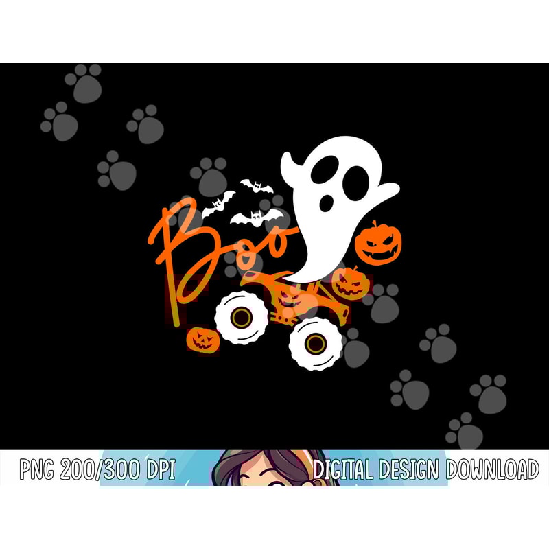 Ghost rider truck Monster Halloween pumpkin png, sublimation copy.jpg
