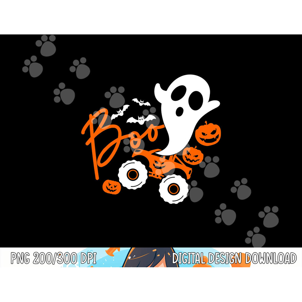 Ghost rider truck Monster Halloween pumpkin png, sublimation copy.jpg