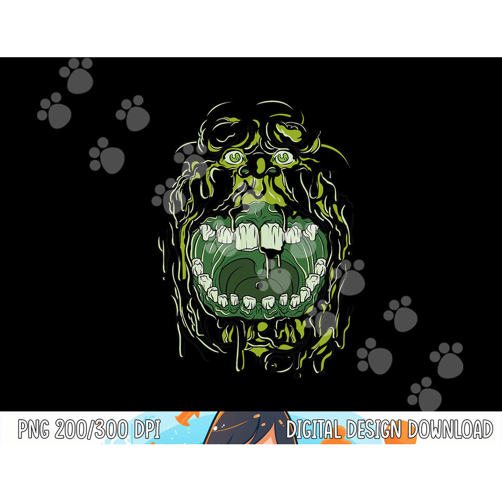 Ghostbusters Slimer Face Halloween Costume Graphic png,sublimation png,sublimation copy.jpg