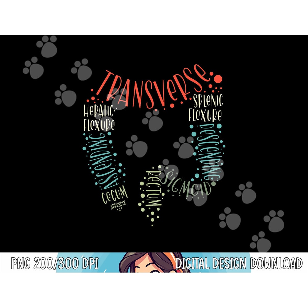 GI Endoscopy Nurse Endo Tech Colonoscopy Colon Anatomy png, sublimation copy.jpg