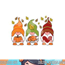 gnomes pumpkin turkey thanksgiving day cute fall autumn kids png, sublimation copy
