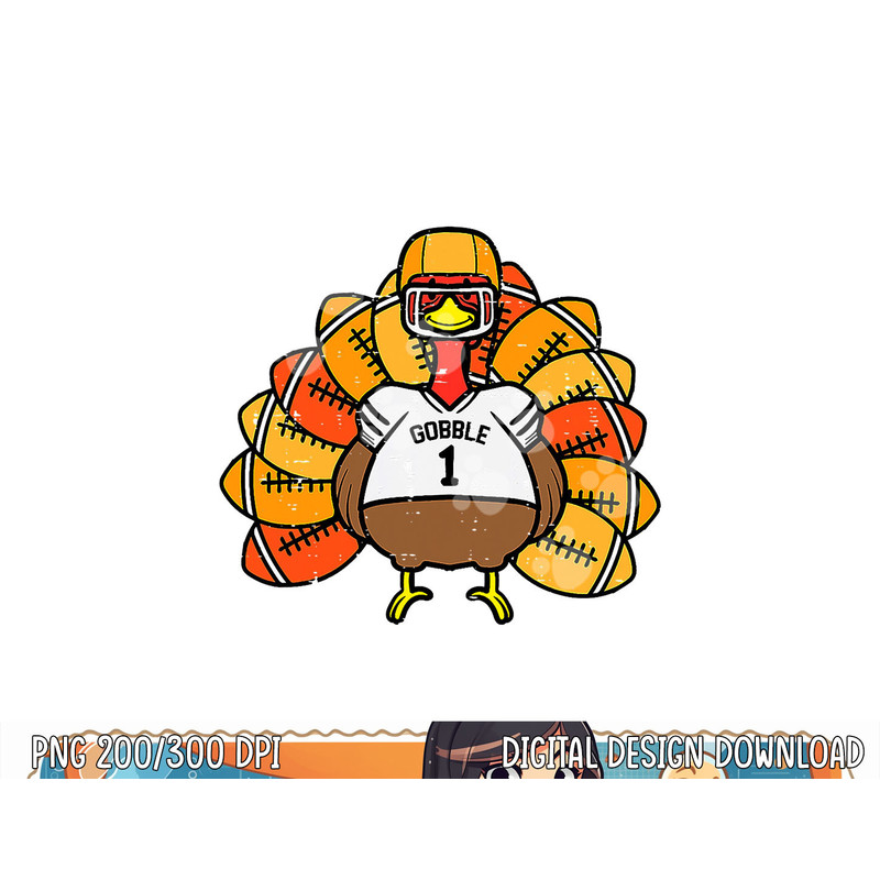 Gobble Football Cute Turkey Men Women Kids Thanksgiving png, sublimation copy.jpg