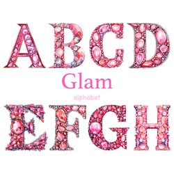 Pink Fashion Alphabet | Bridal Shower Invitation