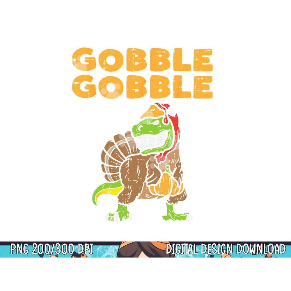 Gobble Trex Dino Turkey Kids Toddler Boys Thanksgiving Gift png, sublimation copy.jpg