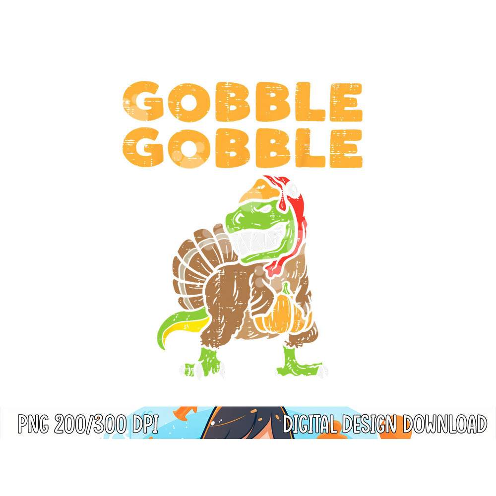 Gobble Trex Dino Turkey Kids Toddler Boys Thanksgiving Gift png, sublimation copy.jpg
